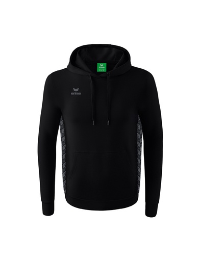 Essential Team sweatshirt met capuchon zwart/slate grey