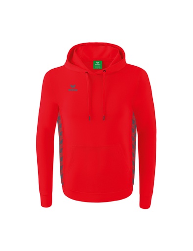 Essential Team sweatshirt met capuchon rood/slate grey