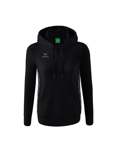 Essential Team sweatshirt met capuchon zwart/slate grey Dames