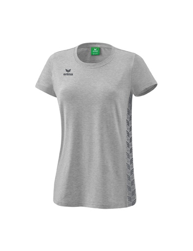 Essential Team T-shirt licht grey melange/slate grey Dames