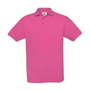 Safran Piqué Polo Fuchsia