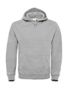 ID.003 Cotton Rich Hooded Sweatshirt Heather Grey