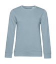 Crew Neck /women French Terry Blue Fog