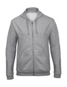ID.205 50/50 Hooded Full Zip Sweat Unisex Heather Grey