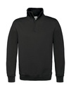 ID.004 Cotton Rich 1/4 Zip Sweat Black
