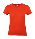 #E190 /women T-Shirt Fire Red