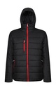 Men’s Navigate Thermal Hooded Jacket Black/Classic Red