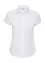 Fitted Short Sleeve Blouse White