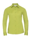 Ladies' LS Poplin Shirt Lime