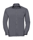 Poplin Shirt LS Convoy Grey