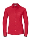 Ladies' Cotton Poplin Shirt LS Classic Red