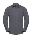 Tailored Poplin Shirt LS Convoy Grey