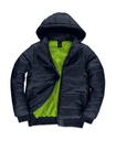 Superhood/men Jacket Navy/Neon Green