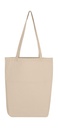 Baby Canvas Cotton Bag LH with Gusset Natural
