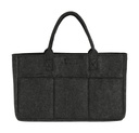 Pocket Felt Shopper Charcoal Melange