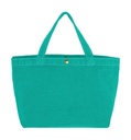 Small Canvas Shopper Seafoam