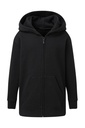 Hooded Full Zip Kids Black