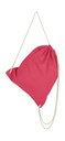 Cotton Drawstring Backpack Rouge Red