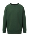 Crew Neck Sweatshirt Kids Bottle Green