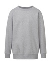 Crew Neck Sweatshirt Kids Light Oxford