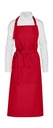 AMSTERDAM - Recycled Bib Apron with Pocket Red