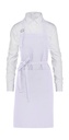 LISBON - Organic Heavyweight Bib Apron with Pocket White
