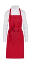 LISBON - Organic Heavyweight Bib Apron with Pocket Red