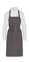 LISBON - Cotton Heavyweight Bib Apron with Pocket Grey