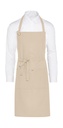 PROVENCE - Eyelet Bib Apron with Pocket Natural