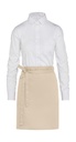 BRUSSELS - Short Bistro Apron with Pocket Natural