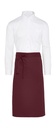 ROME - Medium length Bistro Apron with Pocket Burgundy