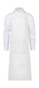 AMSTERDAM Bib Apron with Pocket White