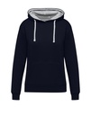 Originals Contrast Hooded Sweat Women Dark Black/Light Oxford