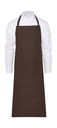 AMSTERDAM Bib Apron with Pocket Brown