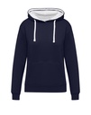 Originals Contrast Hooded Sweat Women Navy/Snowwhite