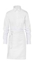 BRUSSELS Short Bistro Apron White