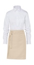 BRUSSELS Short Bistro Apron Natural