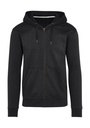 Signature Tagless Hooded Full Zip Unisex Dark Black
