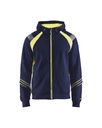 3433 Hooded sweatshirt met rits Visible