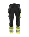 1125 High Vis werkbroek 4-weg stretch met gereedschapszakken