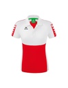 Six Wings polo rood/wit Dames