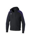 EVO STAR trainingsjack met capuchon zwart/ultra violet