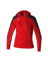 EVO STAR trainingsjack met capuchon rood/zwart Dames