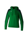 EVO STAR sweatshirt met capuchon smaragd/pine grove Dames