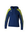EVO STAR sweatshirt met capuchon new navy/lime Dames
