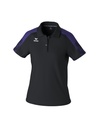EVO STAR polo zwart/ultra violet Dames