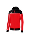CHANGE by erima trainingsjack met capuchon rood/zwart/wit Dames