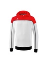 CHANGE by erima sweatshirt met capuchon wit/rood/zwart