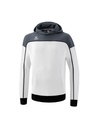 CHANGE by erima sweatshirt met capuchon wit/slate grey/zwart