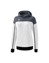 CHANGE by erima sweatshirt met capuchon wit/slate grey/zwart Dames